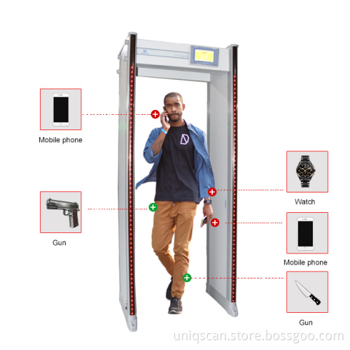 Walkthrough Metal Detector IP65 Airport Metal Detectors